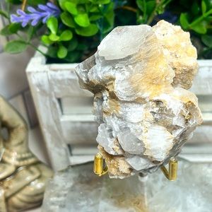 Calcite with Quartz on Matrix